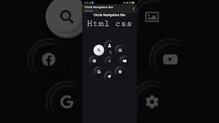 circle navigation menu in css |