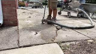 Concrete Leveling Concrete Mudjacking Driveway Slabs