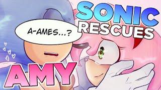 SONIC SAVES AMY (Sonic Frontiers Comic Dub)