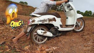 Honda Scoopy i 2020 Motorcycle power test in off road