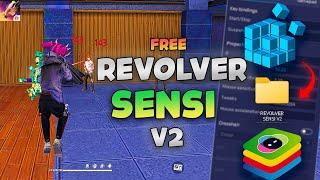 REVOLVER V2 Quantum xd Paid sensi  Give More headshot and FPS Revealed 100% | BlueStacks 5 4k