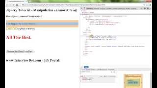 JQUERY REMOVECLASS METHOD DEMO