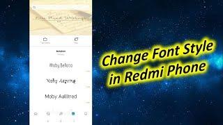 How To Change FONTS on Redmi NOTE 5 Without ROOT