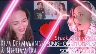 First time Reacting to ‘Stuck with u sing-off’ Reza Dermawangsa VS Maria Eka. So sweet 