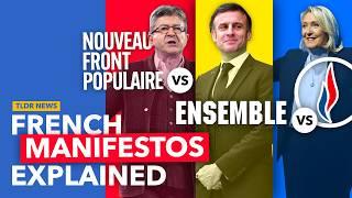 France’s 3 Big Parties’ Manifestos Compared