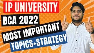 IP University BCA Entrance exam syllabus and Strategy 2022 