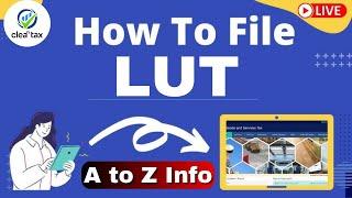 How to file LUT under GST FY 2023-24 | File Letter of Undertaking on GST Portal | File RFD 11 Online