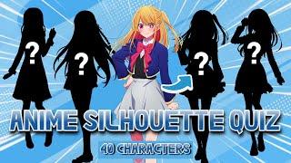 ANIME SILHOUETTE QUIZ #2 | 40 CHARACTERS |