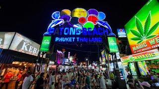 Bangla Walking Street, Patong Beach, Phuket, Thailand  4K Walking Tour