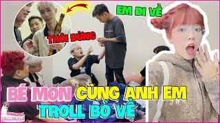 Bé Mon Cùng Anh Em Troll Bỏ Về Hết Xem Phản Ứng Của Đức Mõm!!