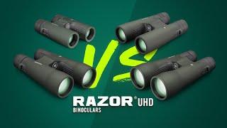 Razor® UHD Binoculars Lineup Compared