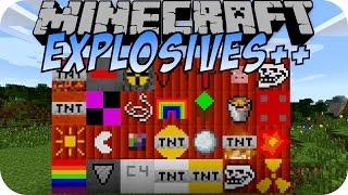 Minecraft EXPLOSIVES++ MOD (TROLL TNT, RAINBOW TNT)