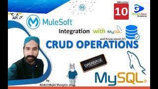 How to Integrate Mulesoft with MySQL| CRUD| Select, Update, Insert & Delete Operations