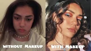 Famous TikTok Star With and Without Makeup