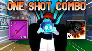 New! Yama + Portal + Dragon Talon  = Insane Oneshot Combo [DRAGON] Blox Fruits