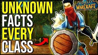 UNKNOWN Facts For EVERY Vanilla Class | World of Warcraft