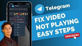 How To Fix Telegram Video Not Playing !