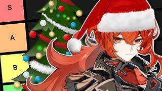 Ranking Genshin Characters at a CHRISTMAS PARTY?! 