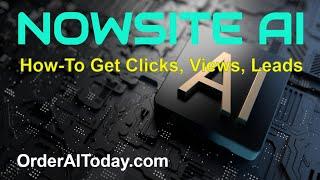 NOWSITE AI: How-To Wednesday, Generate Social Media Views, Clicks