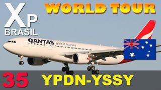 X Plane 10 - World Tour  - #35 YPDN/YSSY - Darwin / Sydney