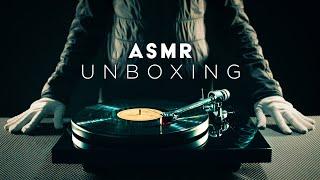 ASMR Unboxing my VINYL TURNTABLE (No Talking)