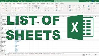 How to create a table of contents in excel with hyperlinks