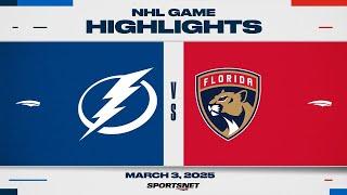 NHL Highlights | Lightning vs. Panthers - March 3, 2025