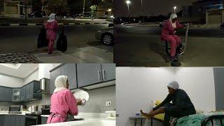 sleeping time my simple evening routine house maid in saudi Arabia #kadama #shagala #domesticworker