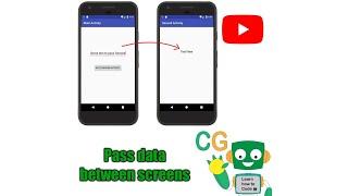 change activity in android studio | pass data between screens | Android Studio