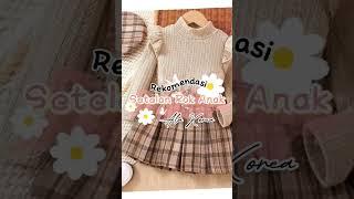 Rekomendasi setelan Rok Anak #shopee #shopeehaul #fashion #shorts