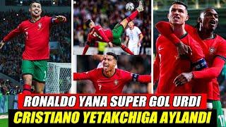 RONALDO YANA SUPER GOL URDI CRISTIANO YETAKCHIGA AYLANDI FUTBOL YANGILIKLARI 2024