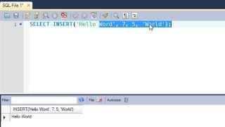 SQL Tutorial - 42: The LENGTH() & INSERT() Functions