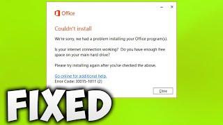 How To Fix Microsoft Office Error Code 30015-1011(2) & 0-1036 (0) - Office 365 Code 30015-1011(2)