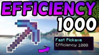 How To Get an Efficiency 1,000 Pickaxe In Minecraft 1.16! (2021)