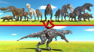 New Tek Rex in Battle with All Dinosaurs of Arbs - Animal Revolt Battle Simulator