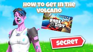 How to get in inside of the volcano in bank city fortnite