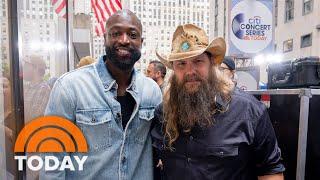 Dwyane Wade spotted on TODAY plaza for Chris Stapleton concert