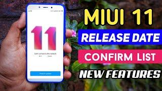 MIUI 11 stable update Release date in india || Supported smartphone list || MIUI 11 New Features