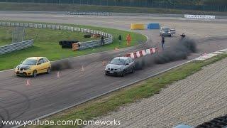 Diesel Challenge! Twin Seat Ibiza Cupra - A mile of smoke