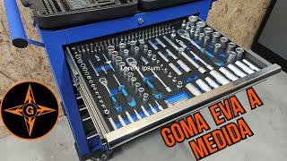 GOMA EVA A MEDIDA PARA ORDENAR LA HERRAMIENTA EN TUS CAJONES / GINESSOT