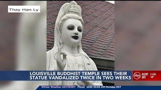 Louisville Buddhist Temple statue vandalized twice in 2 weeks