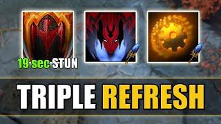 19 seconds DK stun with Triple Refresh [Vengeance Aura Aghs + Overclocking] Dota 2 Ability Draft