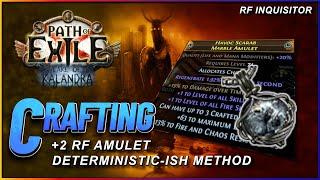 PoE 3.19 - Crafting a +2 RF Amulet - Righteous Fire Inquisitor