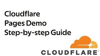 How to deploy a static site to Cloudflare Pages step by step guide