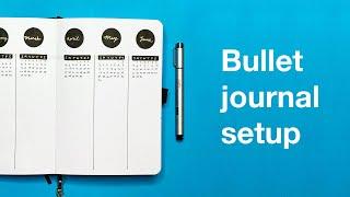 2020 Bullet Journal Setup