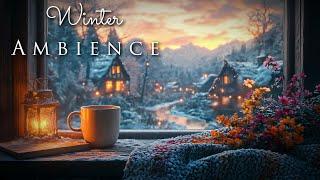 Winter Ambience ️ Snow Storm Sounds for Relaxing and Studying