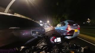 Night Ride di Jam Sibuk Pulang Kantor | Pure Sound ZX25R Knalpot Akrapovic Slovenia Karbon