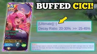 BUFFED CICI, POWERFUL ULTIMATE!‼️ (back to meta!) | CICI BEST BUILD -MLBB