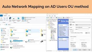 How to network Drive mapping automatically create on active directory users in OU method