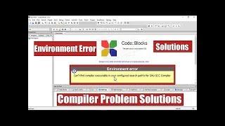 Fix Code Blocks Environment Error Can't find compiler executable in your search path